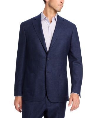 Vince Melange Solid Unstructured Slim Fit Suit Jacket