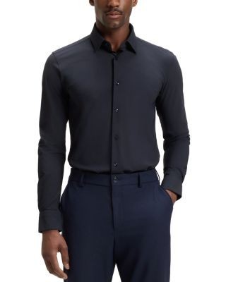 Boss Hank Slim Fit Stretch Button-Front Shirt