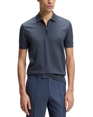 Boss H Paras Quarter Zip Polo Shirt