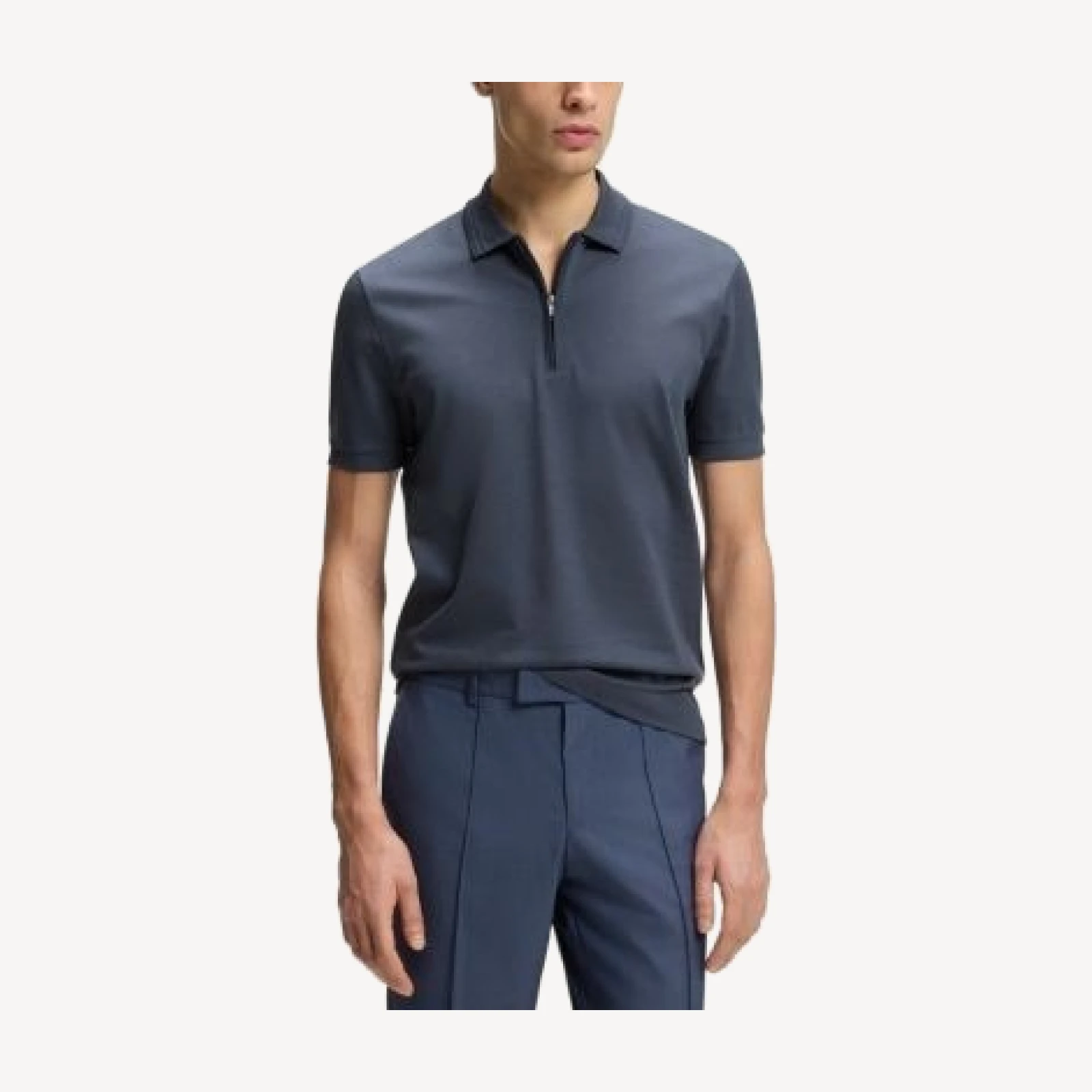 Boss H Paras Quarter Zip Polo Shirt