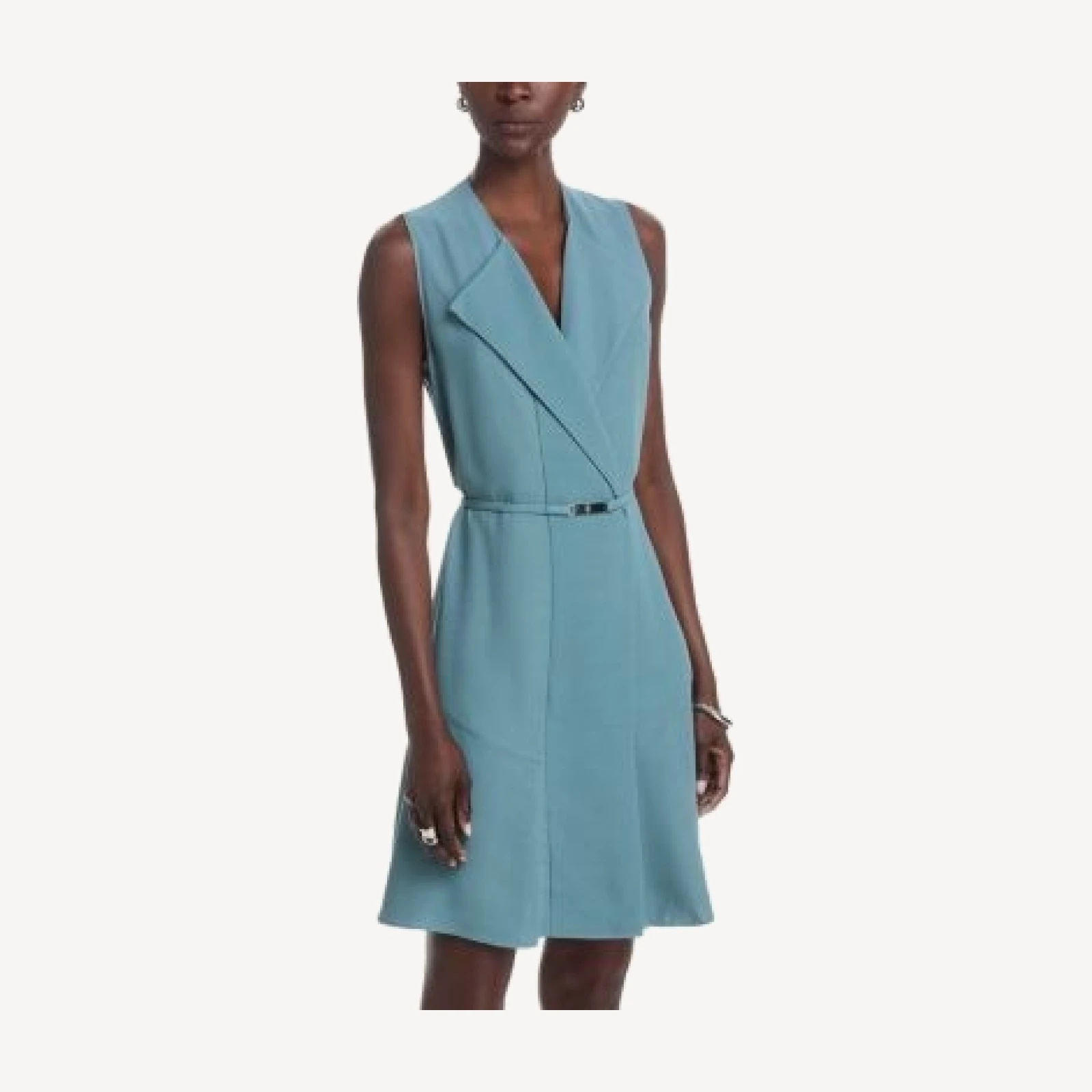 Boss Dimosa Wing Lapel Wrap Dress