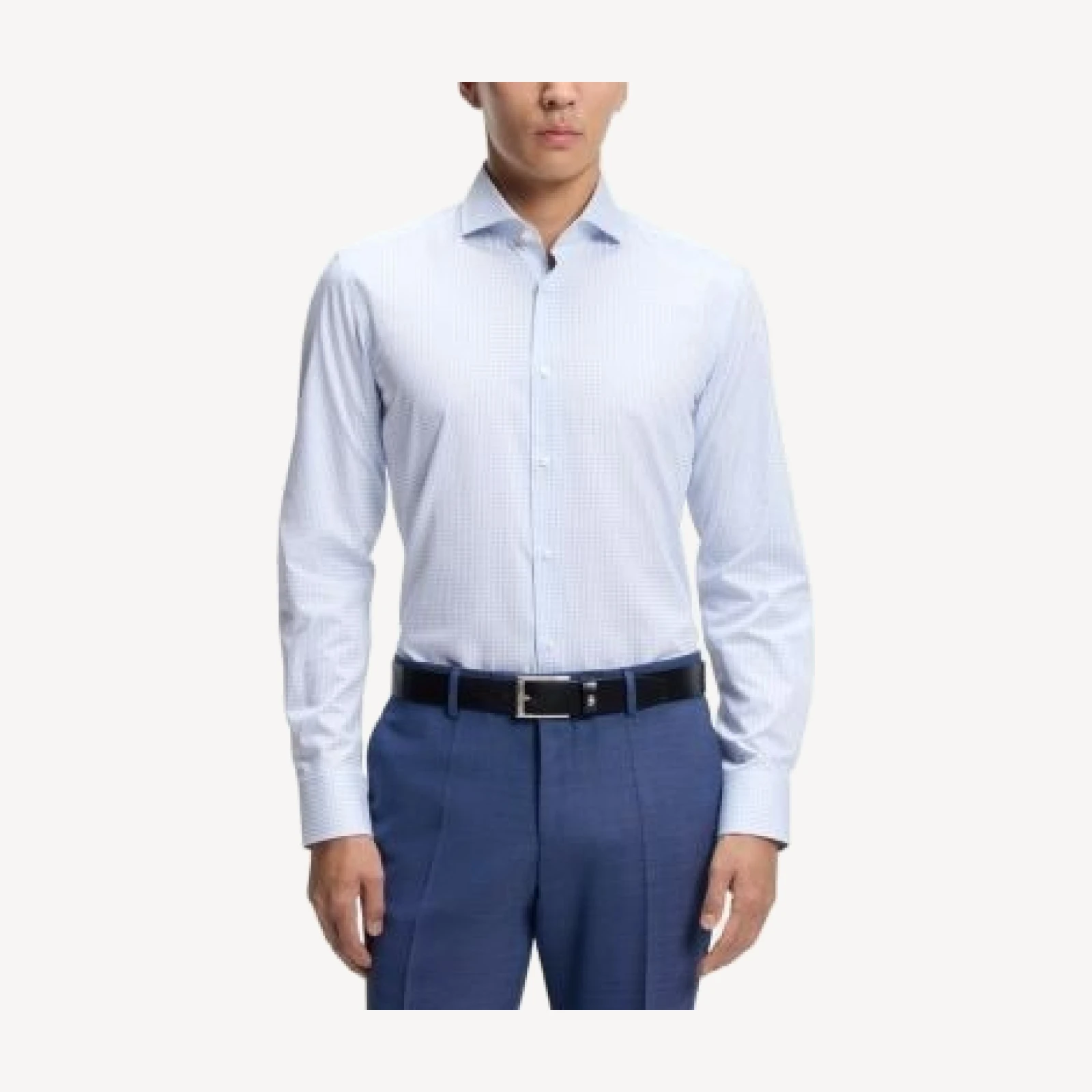 Boss Hank Grid Slim Fit Dress Shirt