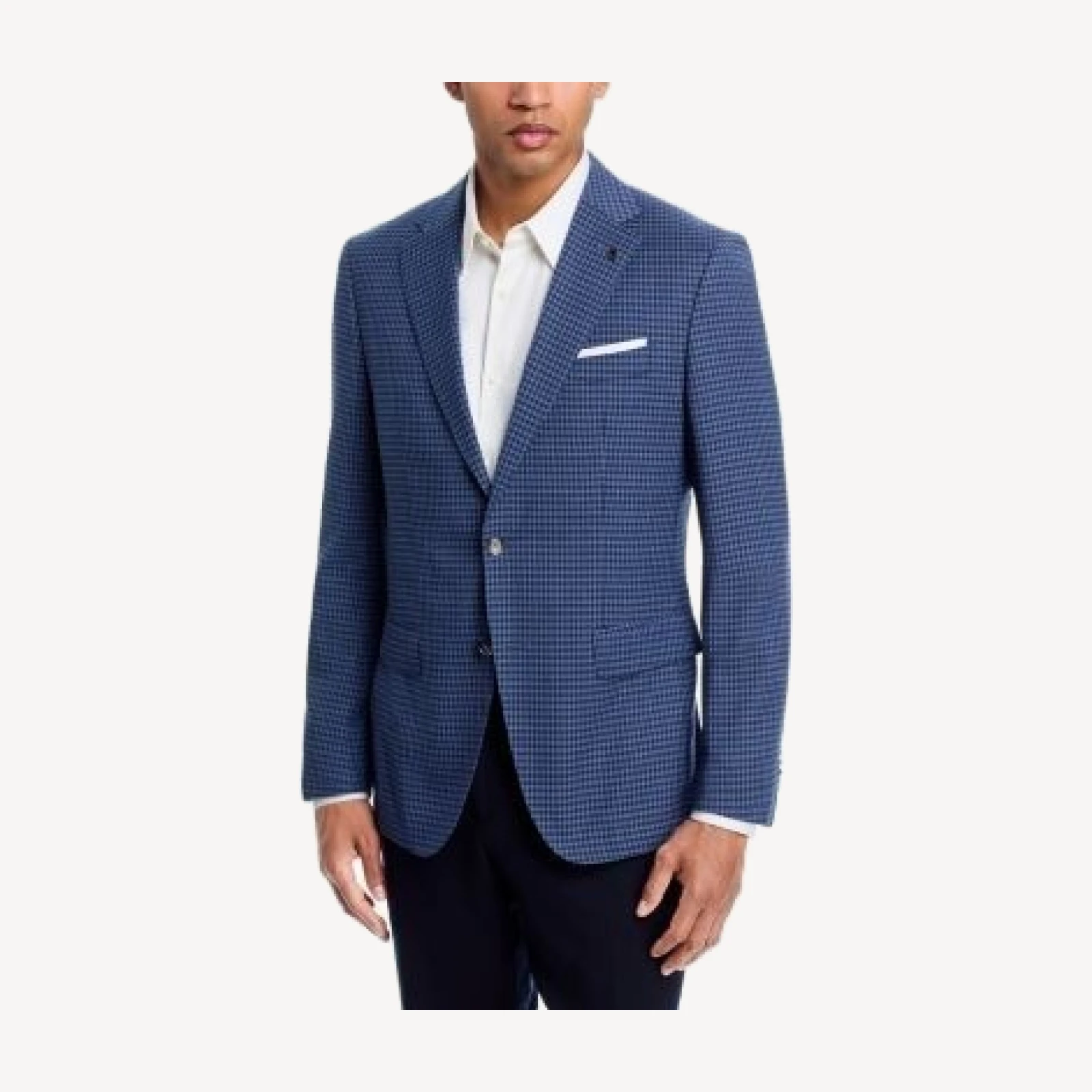 Boss H-Hutson Gingham Slim Fit Suit Jacket