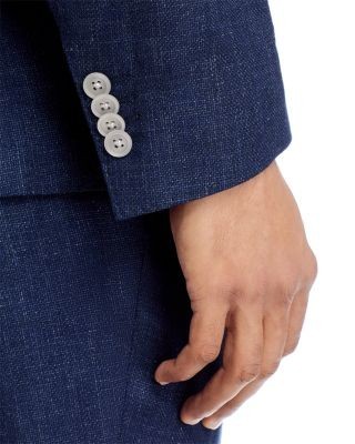 Boss Hanry Linen & Lyocell Hopsack Slim Fit Unstructured Suit Jacket
