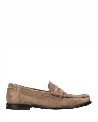Boss Men's Tevan Beige Suede Loafers