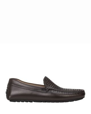 Boss Men's Noel Dark Brown Leather Moccasins