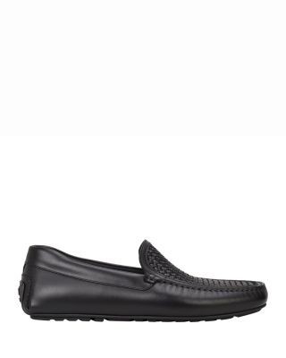 Boss Men's Noel Black Leather Moccasins