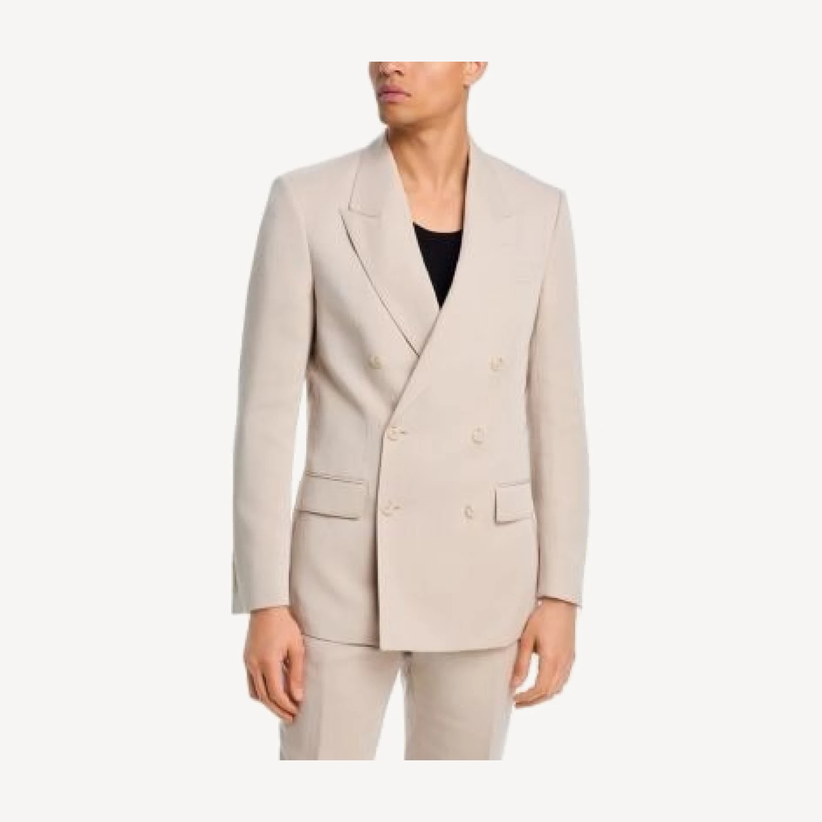 Boss x Beckham Regular Fit Double Breasted Sport Coat