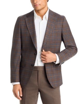 Boss Hutson Check Slim Fit Sport Coat