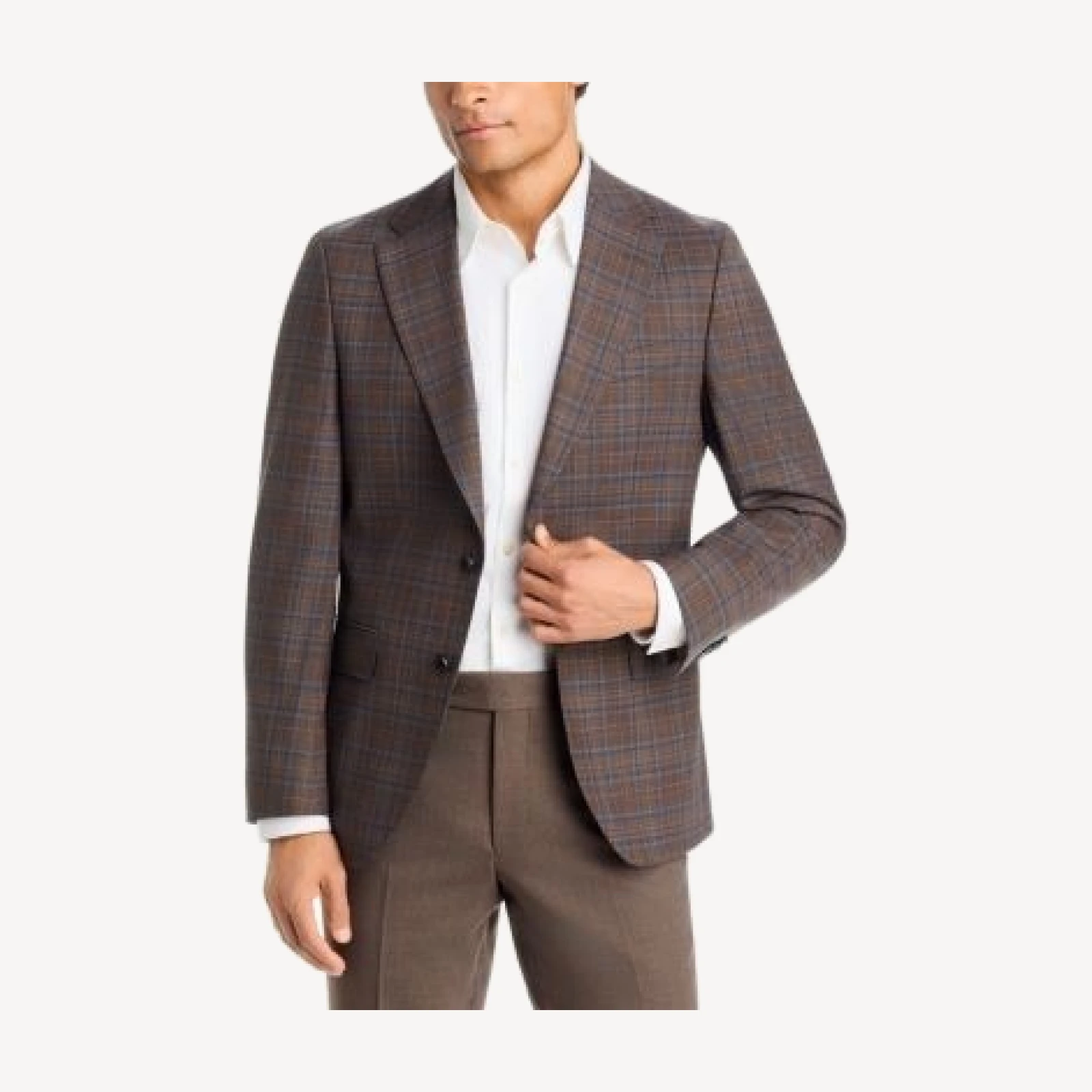 Boss Hutson Check Slim Fit Sport Coat