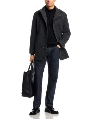 Boss Liorman Wool & Cotton Zip Neck Sweater