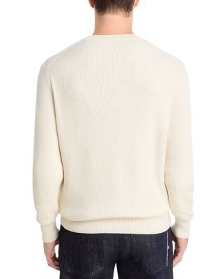 Boss Lenley Wool & Cotton Henley Sweater