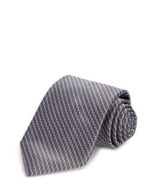 Boss Silk Classic Dot Grid Tie