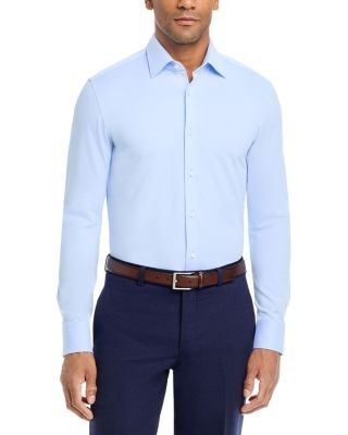Boss Performance Melange Jersey Slim Fit Dress Shirt