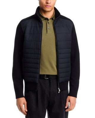 Boss Facente Paneled Wool Jacket