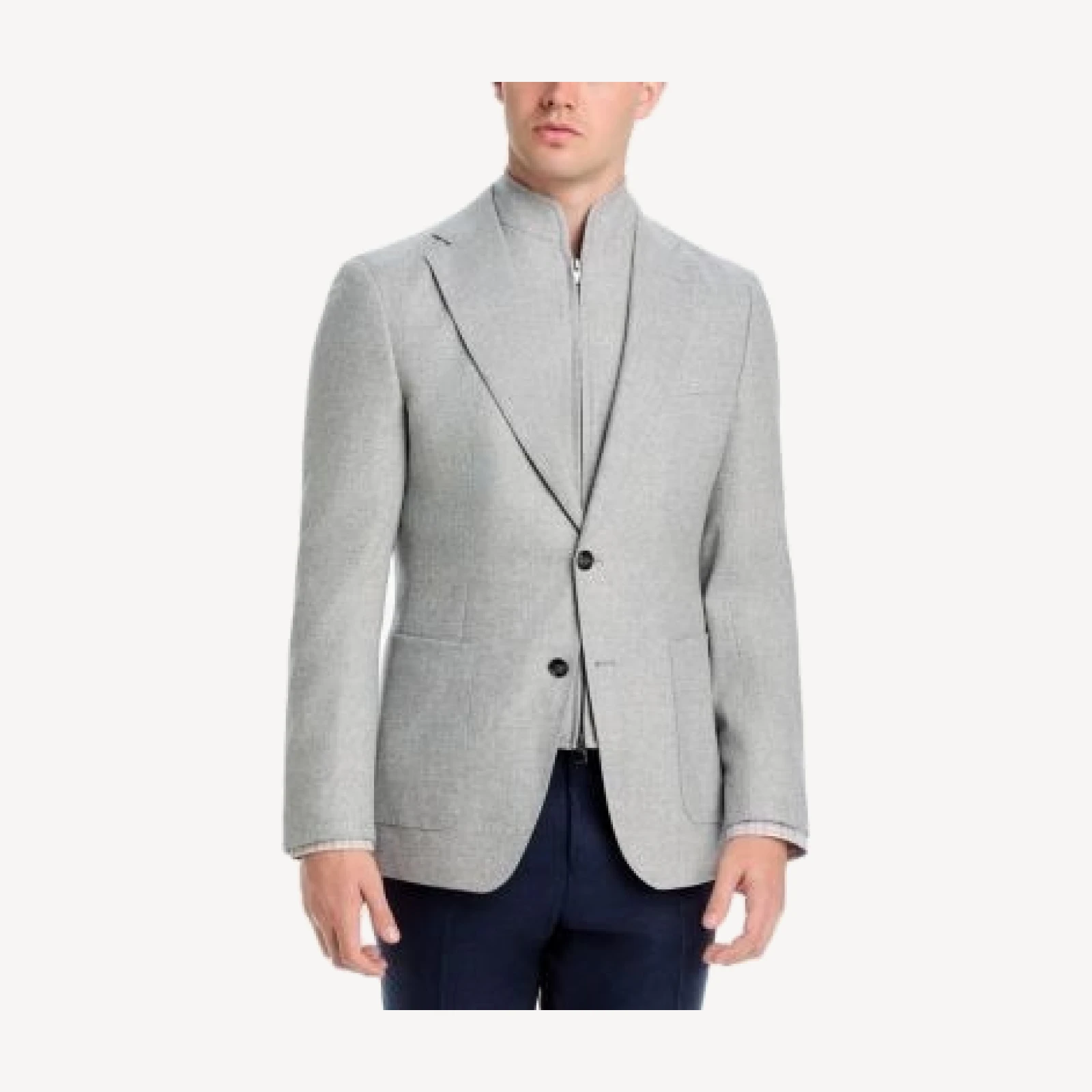 Boss Hutson Wool Blend Slim Fit Sport Coat & Removable Bib