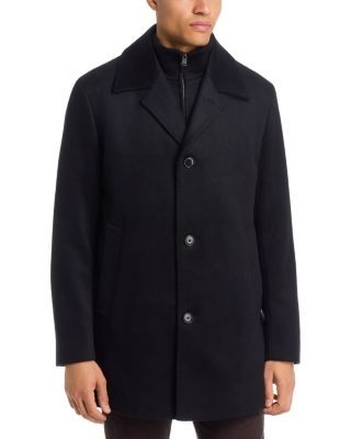 Boss Clark Wool & Cashmere 3-in-1 Carcoat with Removable Vest