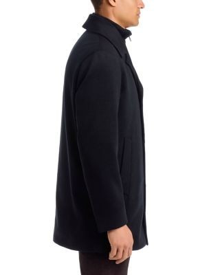 Boss Clark Wool & Cashmere 3-in-1 Carcoat with Removable Vest