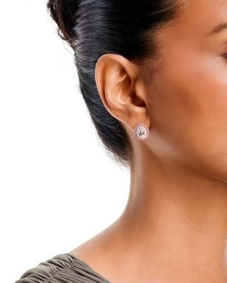 Bloomingdale's Fine Collection Diamond, Pink Sapphire & Aquamarine Earrings in 14K Rose Gold