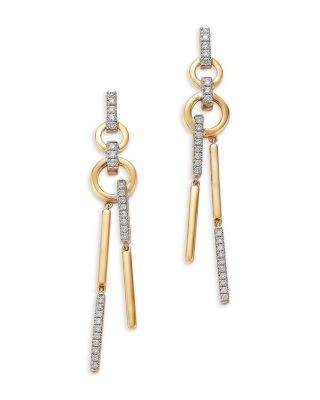 Bloomingdale's Fine Collection Diamond Cascade Drop Earrings in 14K Yellow Gold, 0.5 tcw