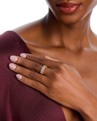 Bloomingdale's Fine Collection Diamond Three Row Stack Look Band in 14K Yellow Gold, 0.65 tcw