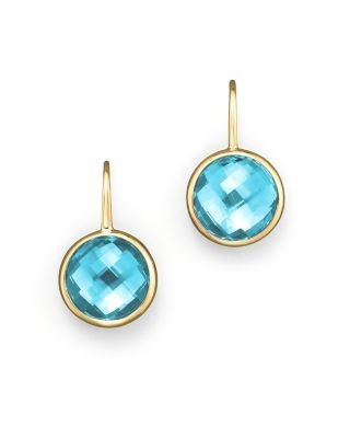 Amethyst Small Drop Earrings in 14K Yellow Gold - Exclusive