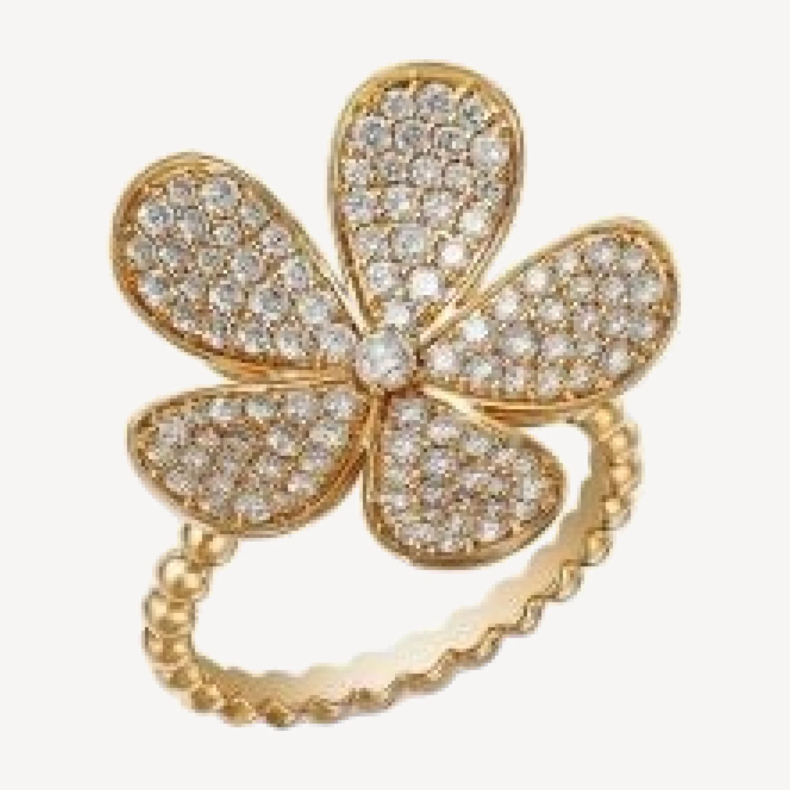 Bloomingdale's Fine Collection 14K Yellow Gold Diamond Flower Ring, 1.25 tcw
