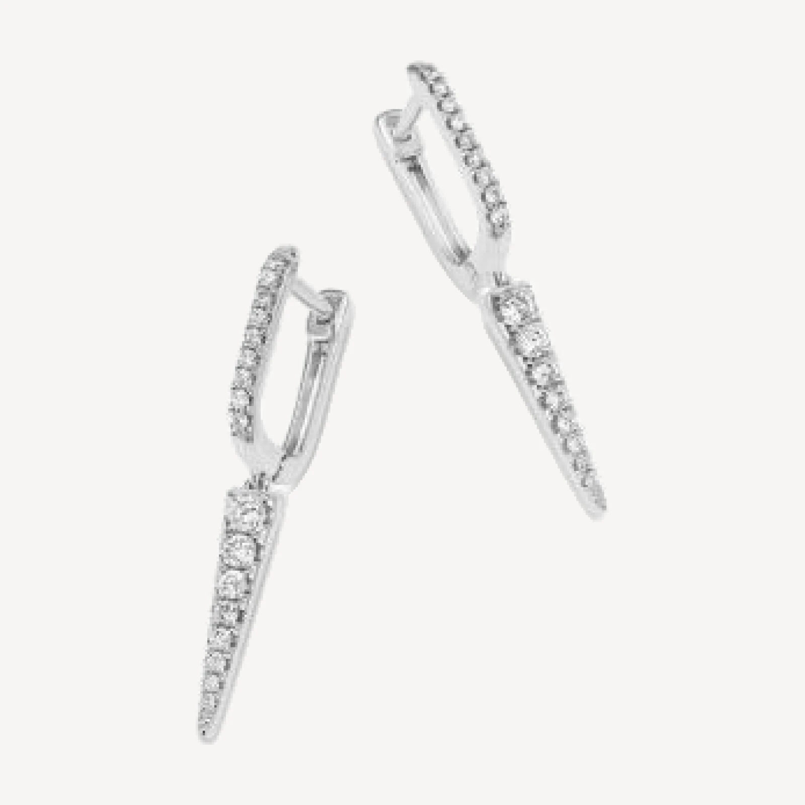 Bloomingdale's Fine Collection Diamond Drop Earrings in 14K White Gold, 0.3 tcw