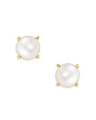 Bloomingdale's Fine Collection Cultured Freshwater Button Pearl Stud Earrings in 14K Yellow Gold
