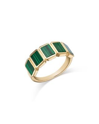 Bloomingdale's Fine Collection Malachite Ring in 14K Yellow Gold