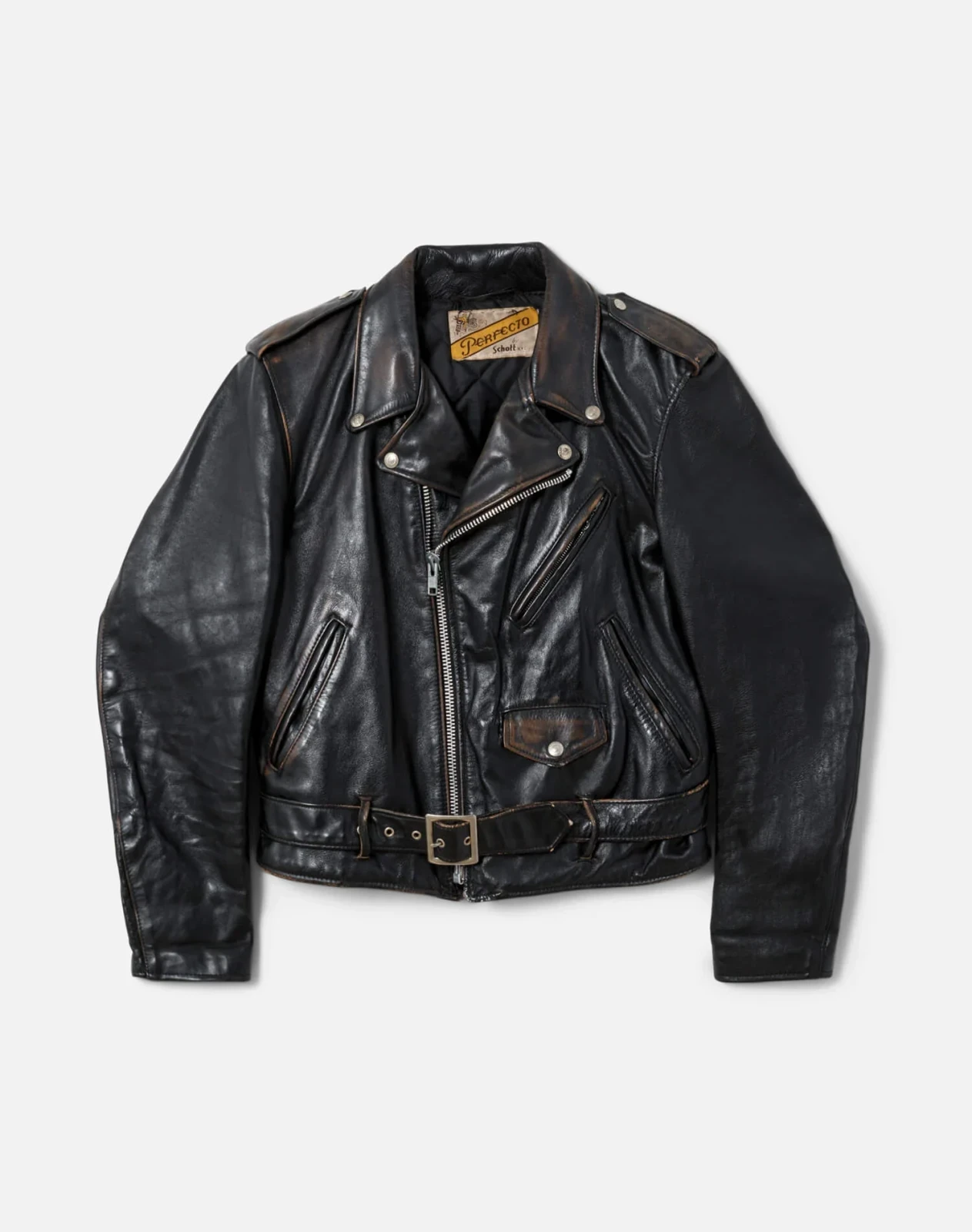 RE/DONE Marketplace | 70s Shott Perfecto Belted Leather Moto Jacket