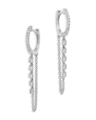 Bloomingdale's Fine Collection Diamond Drop Earrings in 14K White Gold, 0.40 tcw