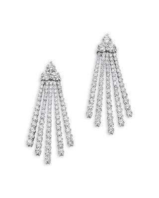 Bloomingdale's Fine Collection Diamond Cascade Drop Earrings in 14K White Gold, 3.50 tcw