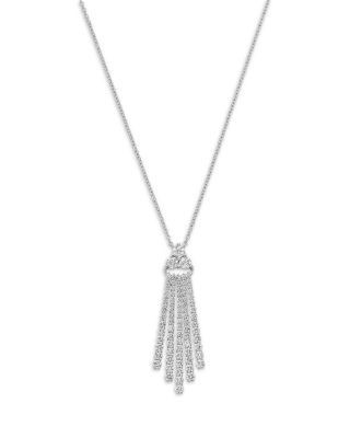Bloomingdale's Fine Collection Diamond Cascade Necklace in 14K White Gold, 2.0 tcw
