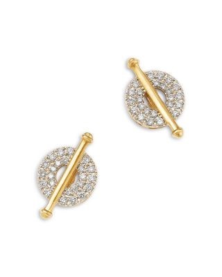 Bloomingdale's Fine Collection Diamond Statement Stud Earrings in 14K Yellow Gold, 0.10 tcw