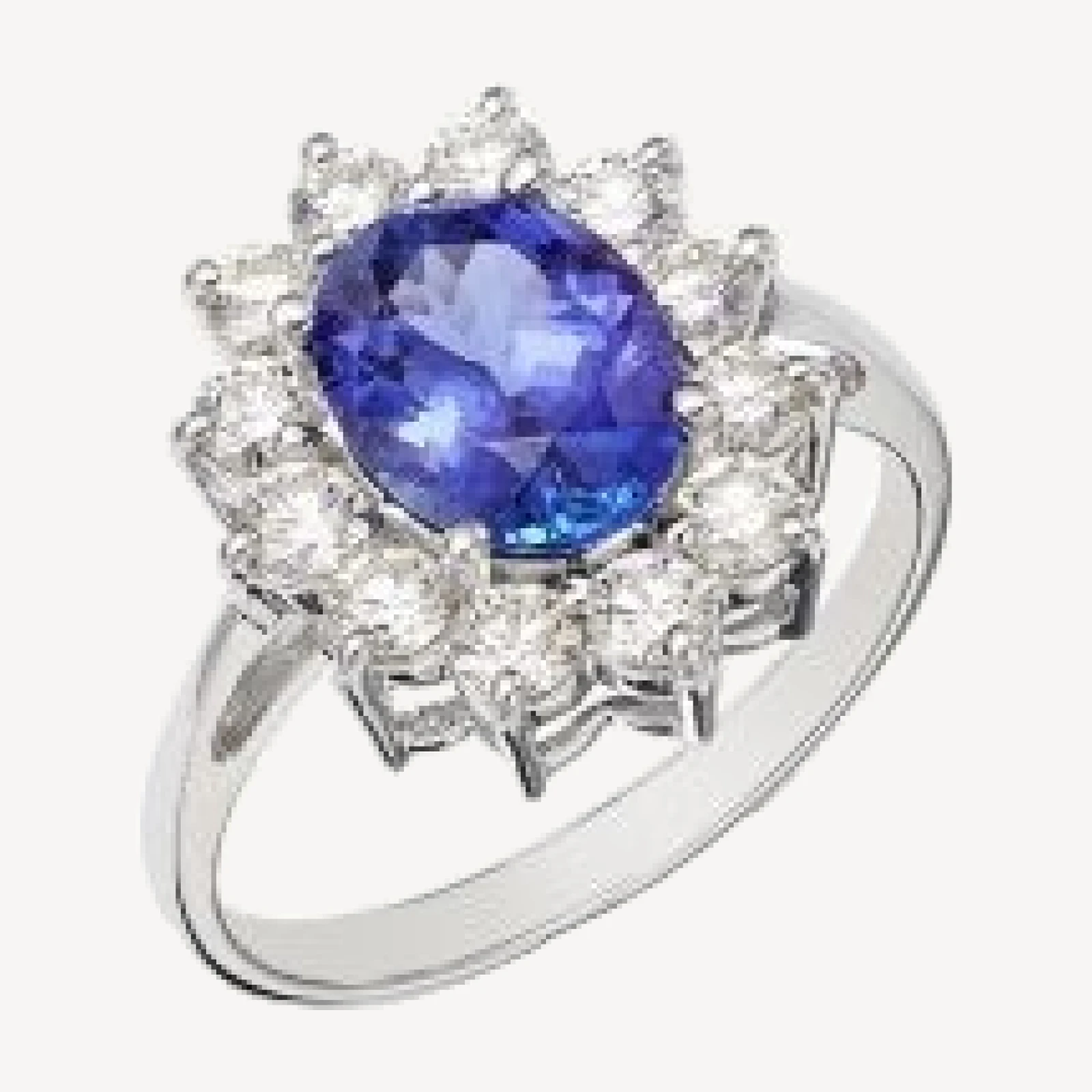 Bloomingdale's Fine Collection Tanzanite & Diamond Ring in 14K White Gold
