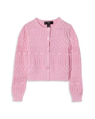 Aqua Girls' Pointelle Cardigan, Big Kid - Exclusive