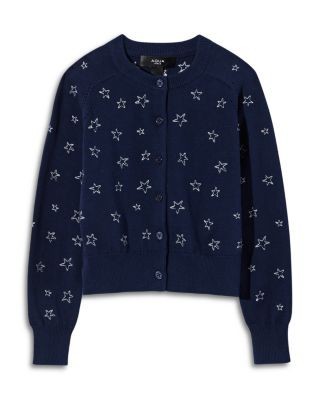 Aqua Girls' Embroidered Cardigan, Big Kid - Exclusive