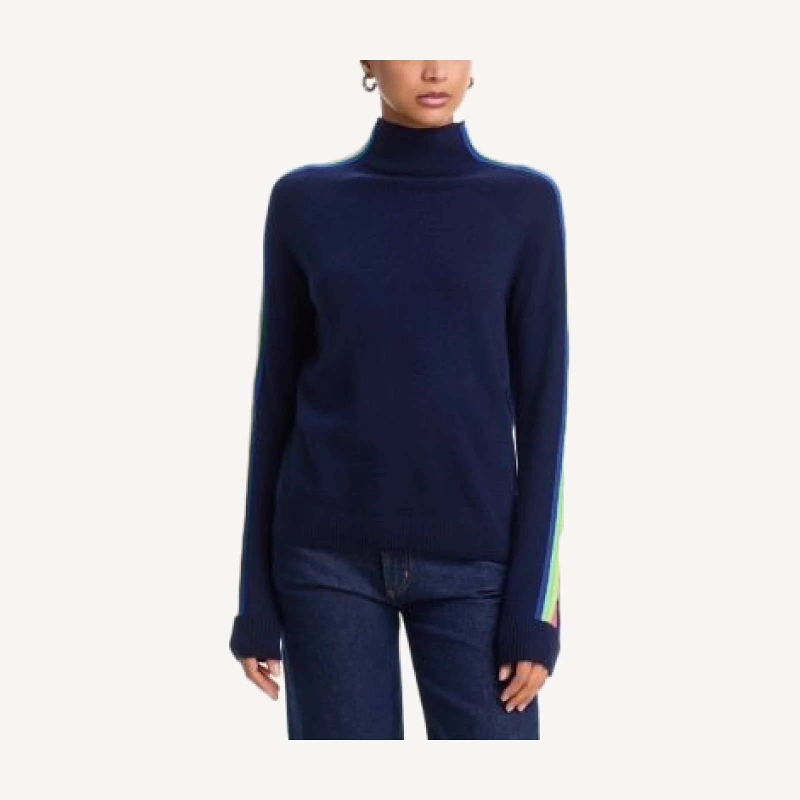 Aqua Cashmere 100% Cashmere Mock Neck Sweater - Exclusive