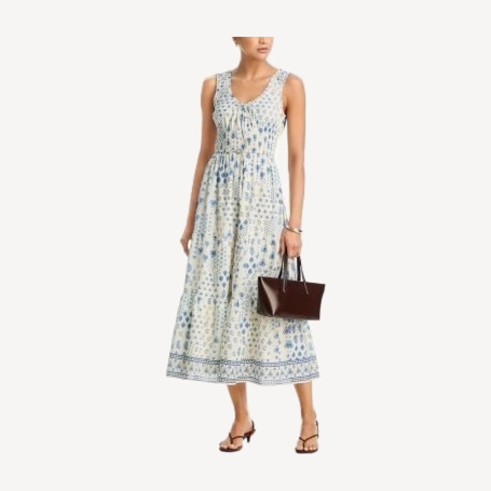 Aqua Henny Printed Midi Dress - Exclusive