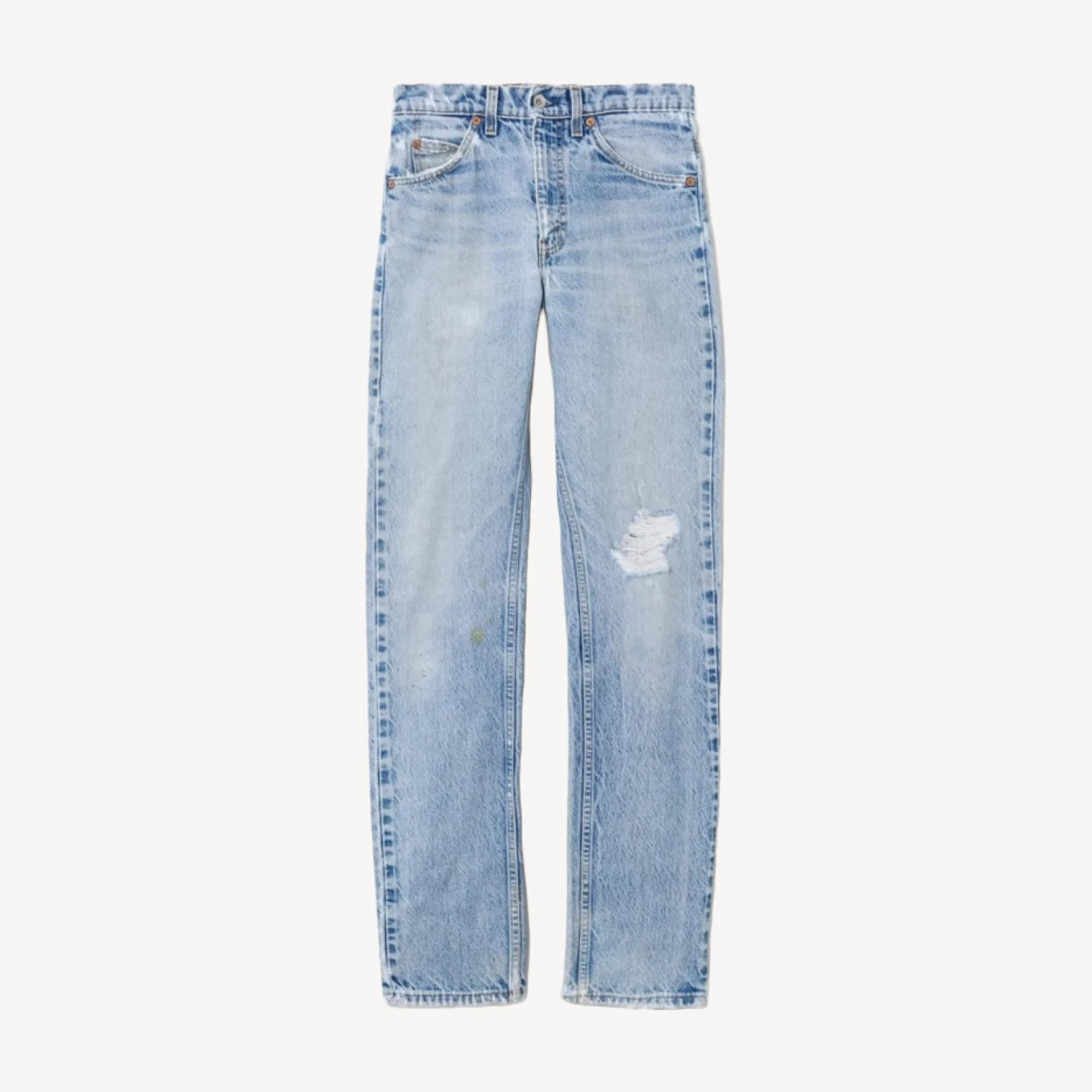 70s Orange Tab Distressed Levi's 505 -# 9