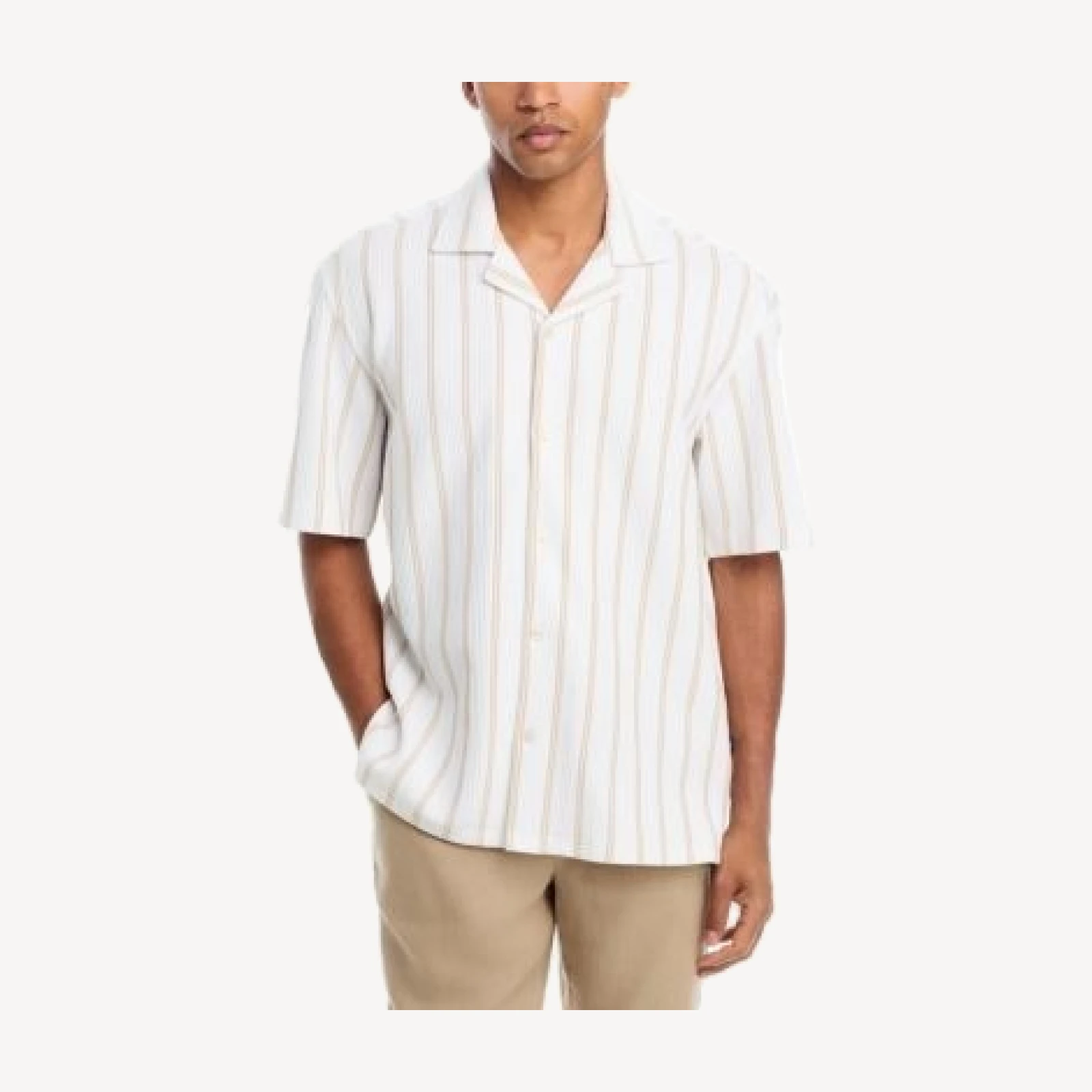 Boss C-Lars Camp Collar Stripe Shirt