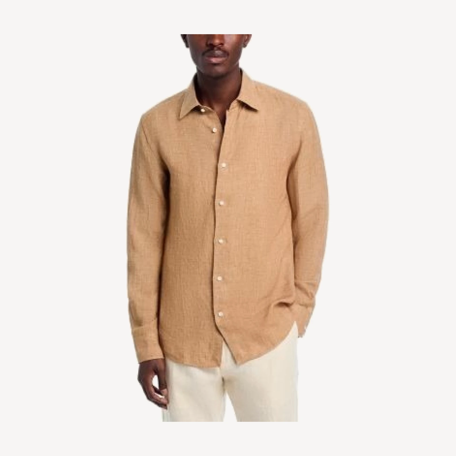 Boss x Camel L-Hays Kent Collar Button Down Shirt