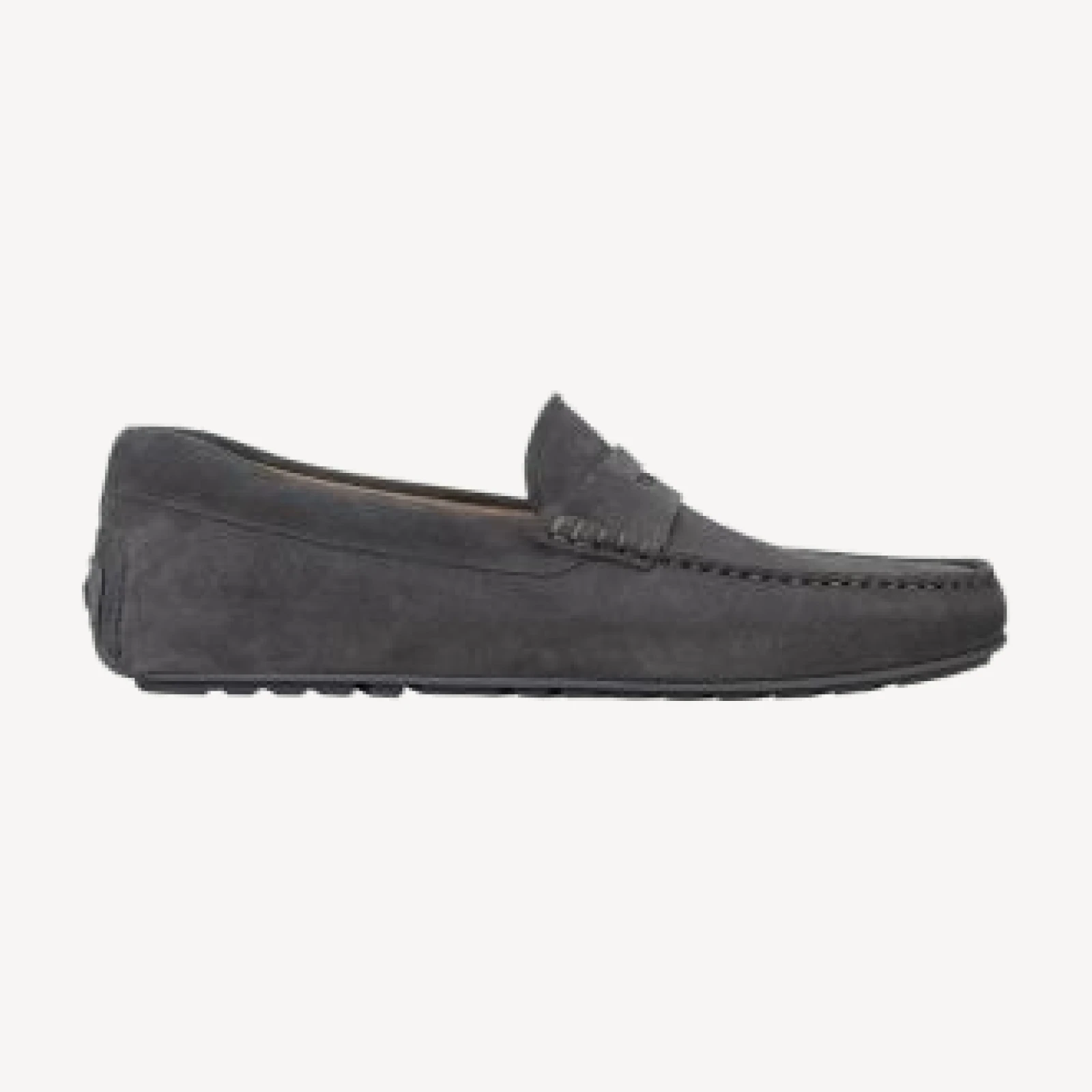 Boss Men's Noel Dark Gray Suede Moccasins