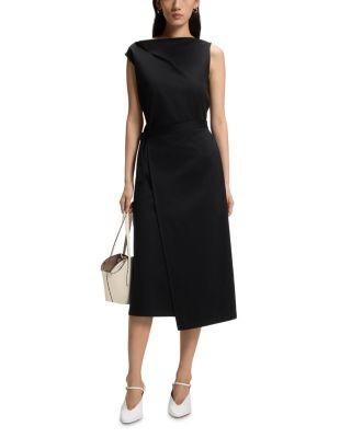 Boss Emiaky Cotton Belted Dress