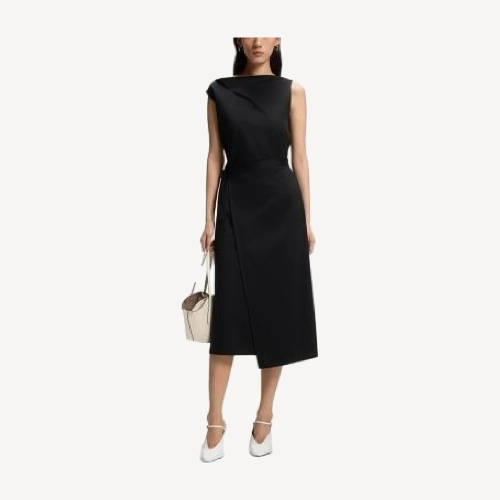 Boss Emiaky Cotton Belted Dress