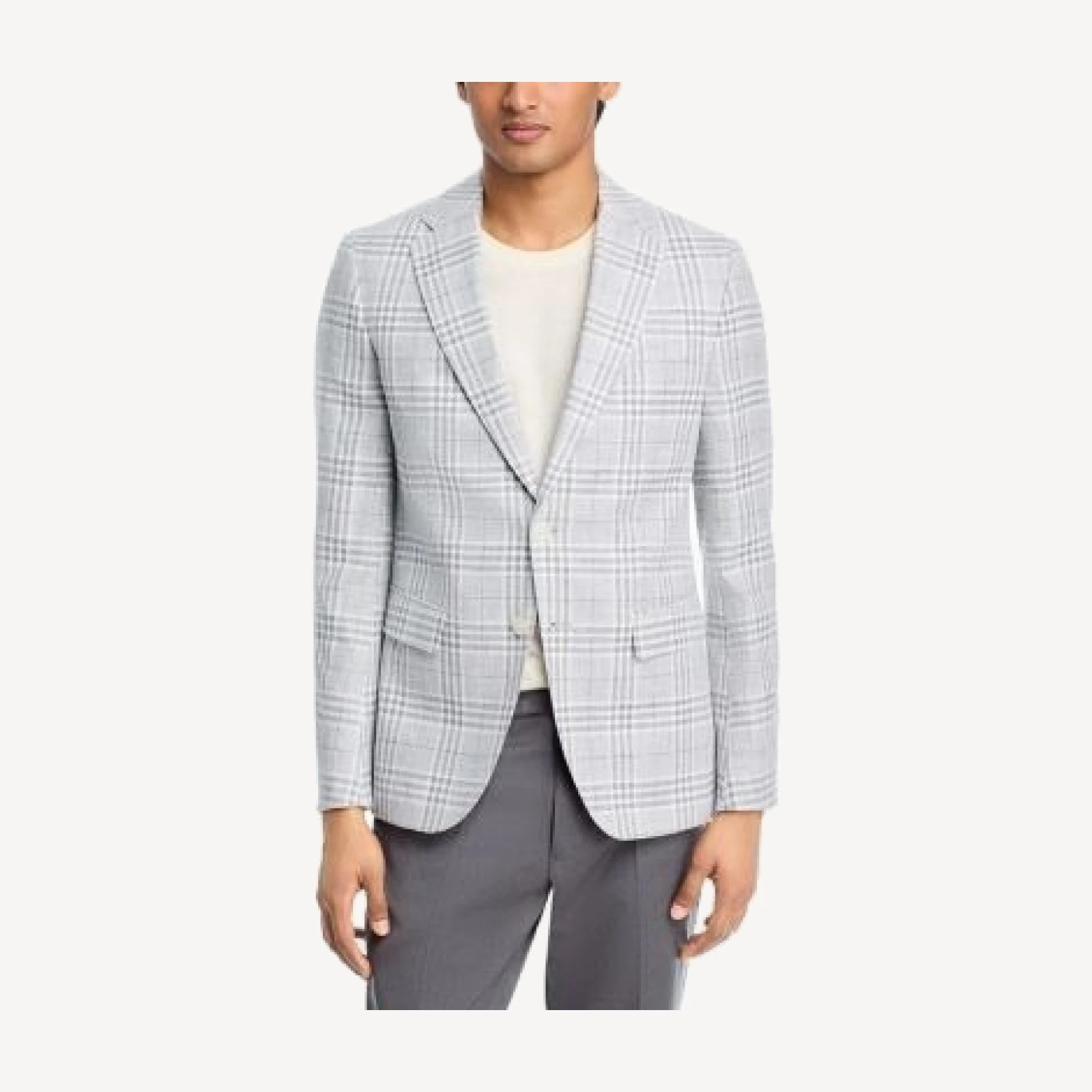 Boss H-Hutson Windowpane Suit Jacket