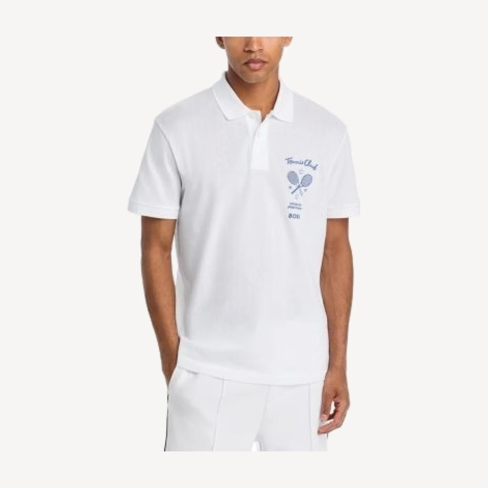 Boss Tennis Member Mesh Logo Graphic Polo Shirt