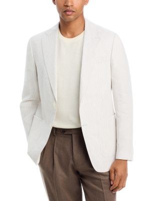 Boss Hutson Regular Fit Seersucker Blazer