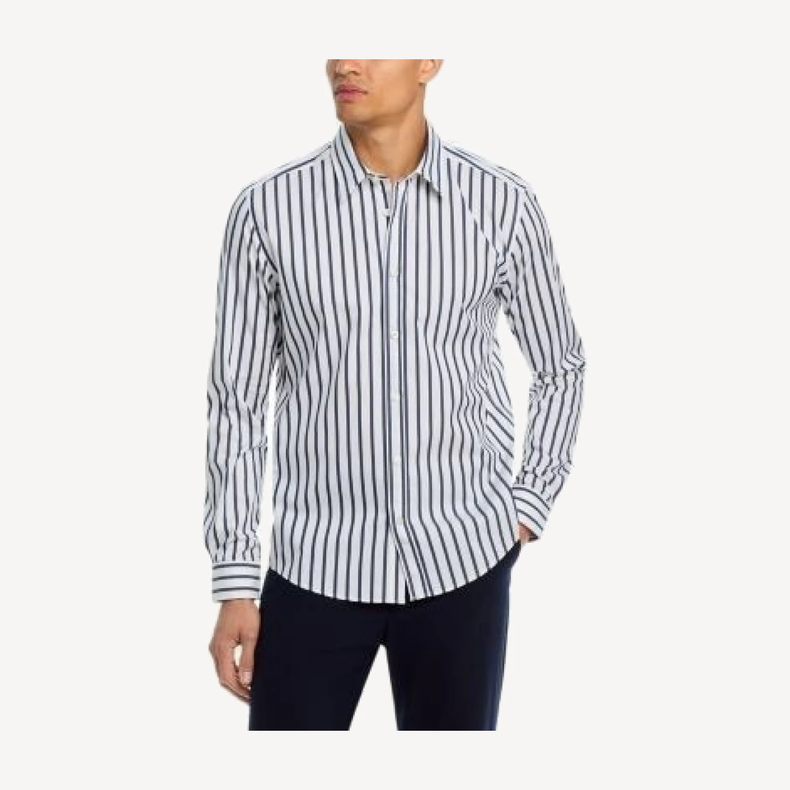 Boss H Liam Kent Collar Regular Fit Button Down Shirt